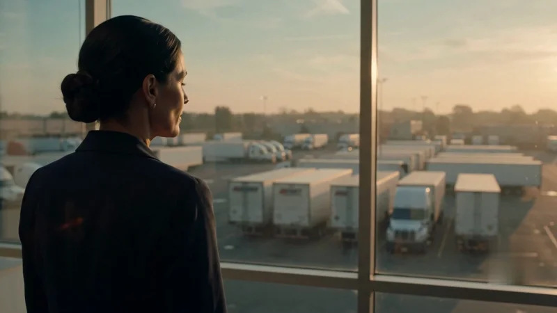A safety director overlooking the fleet terminal